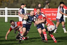 Scarborough RUFC battled for a win on the road at Wetherby. Photo by Paul Tait