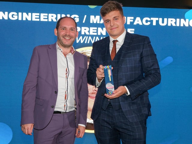 Engineering and Manufacturing Apprentice of the Year Award winner James Rowan, of BAE Systems