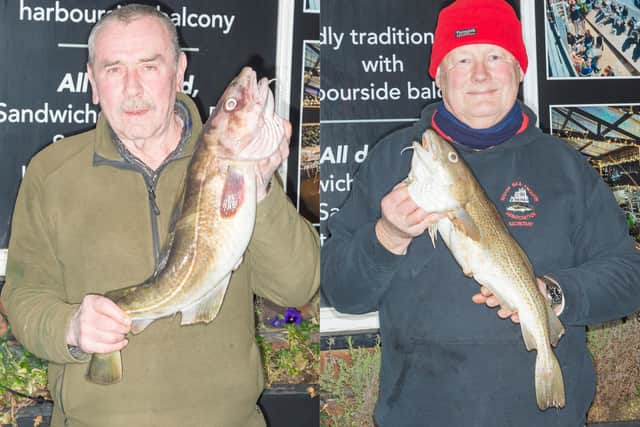 Denis Thompson, 5lb 15½oz, left, and Peter Horbury, 4lb 1½oz were the top anglers in the WSAA League over the past week.