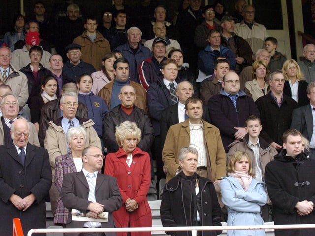 Do you recognise any of these Boro fans observing a one-minute silence pre-match for Bill Nicholson in October 2004?