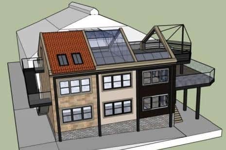 What the balcony would look like.