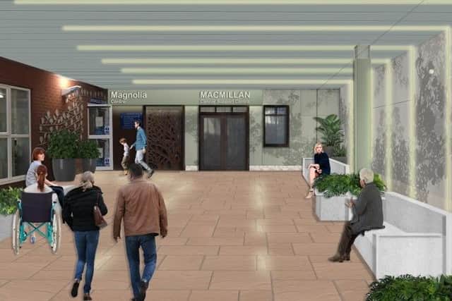 An artist's impression of the £2.4 million Macmillan Cancer Support Centre.