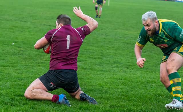 Whitby Maroons score a second-half try in their 55-5 defeat of Wallsend