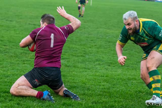 Whitby Maroons score a second-half try in their 55-5 defeat of Wallsend