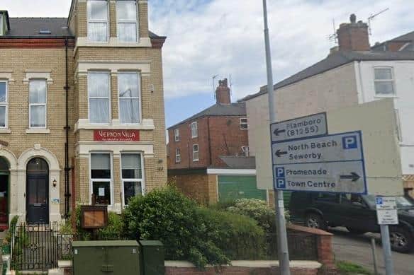 The former Vernon Villa guest house, in Vernon Road, Bridlington. Picture is from Google Maps.