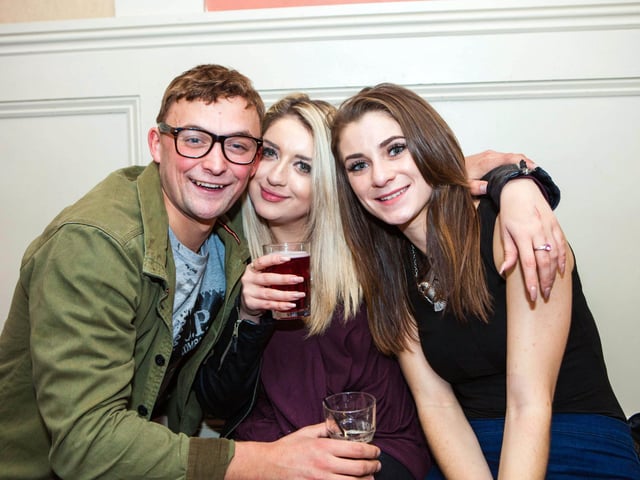 Dan, Lauren and Sam enjoy their weekend in Bar2B.