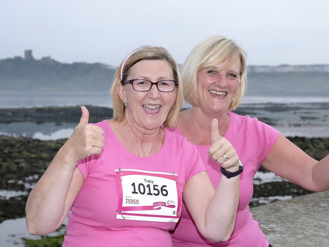 Tracy Shepherd and Tracey Cleminson give the thumbs up.