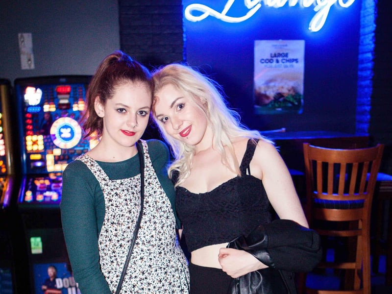 Demi & Finola enjoying their girly night out in Blue Lounge