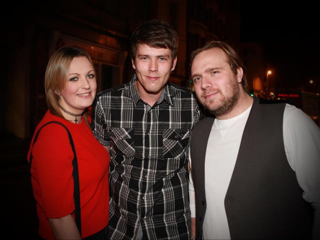 Melissa, Jacque and Mitch having a great night out.