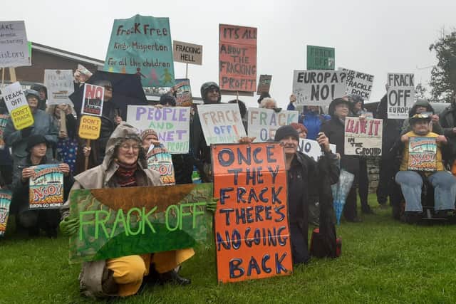 The proposed fracking project has met with significant opposition in Burniston