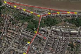WiFi 'access point' location plan.  Filey Town Council