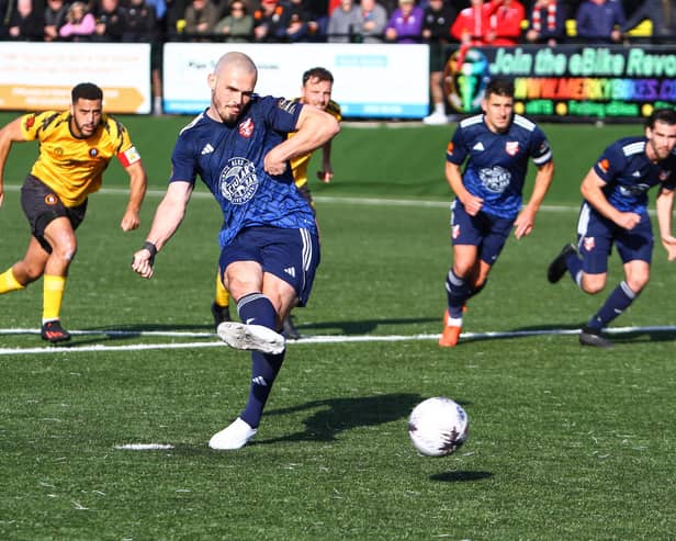 Frank Mulhern scored Boro's goal in the 3-1 loss at Hereford on Tuesday night.