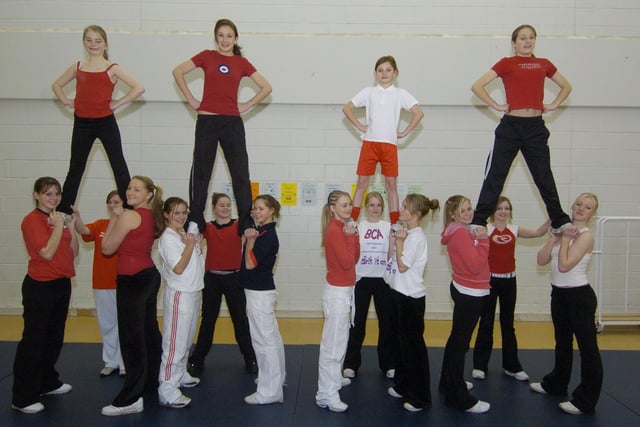Scarborough Cheerleaders who are looking for new members.