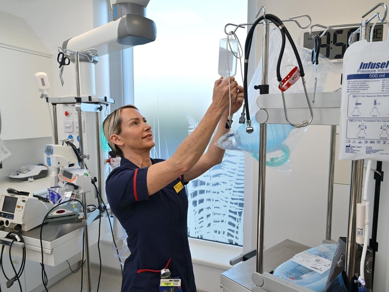 Matron Zoe Jennings at work.