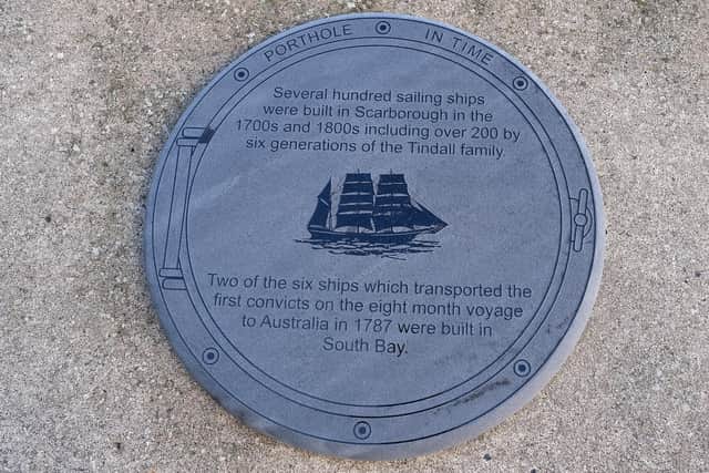 Sailing ships plaque
