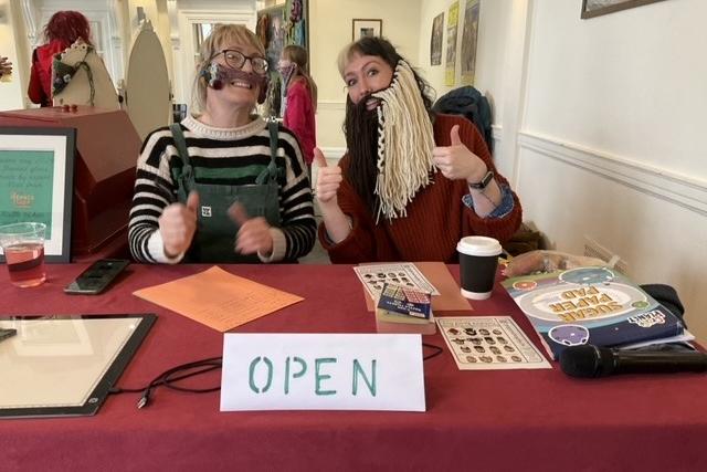 The beard registration area.