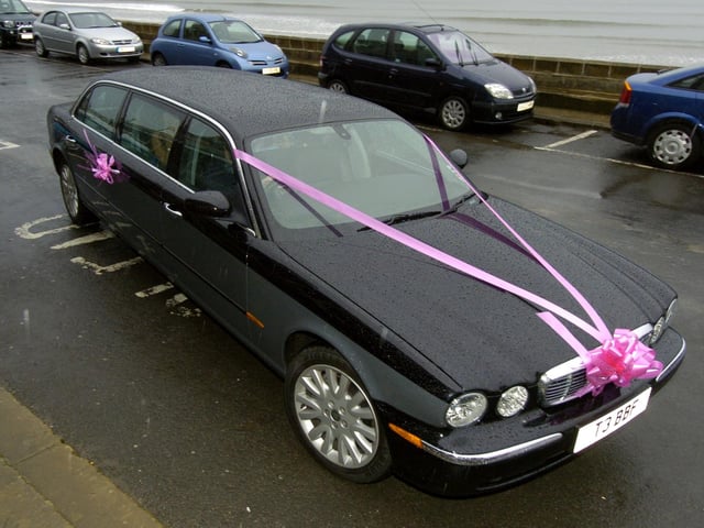 Graham School; Another stretch limo arrival.