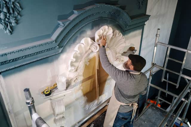 Restoration of the Tapestry Drawing Room.