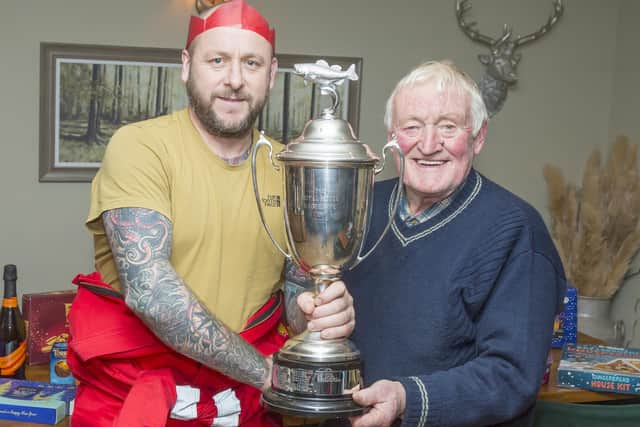 Rob Taylor, left, was Sunday's man of the match in the WSAA league. Photo by Peter Horbury