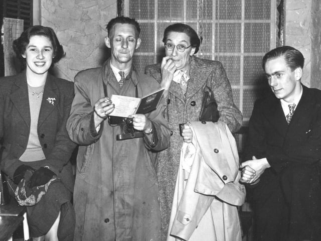 A press night at the Open Air Theatre for 'Vagabond King', taken in 1950. Evelyn Raper, Keith's mother and Dennis' wife, is on the left.