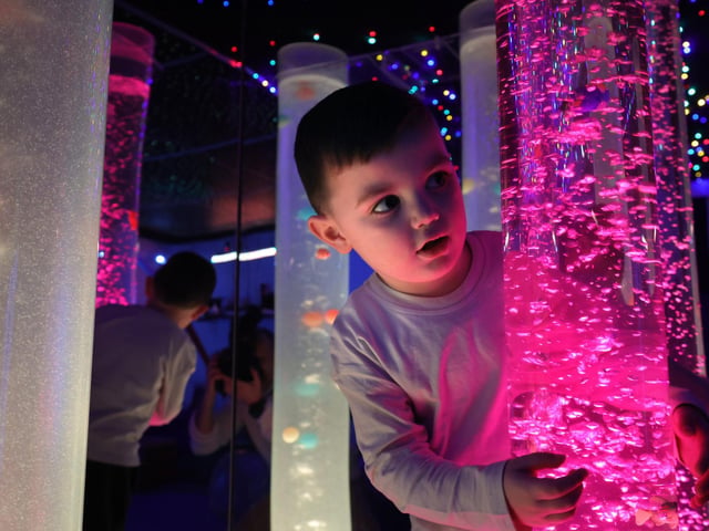 Edward in the sensory room
