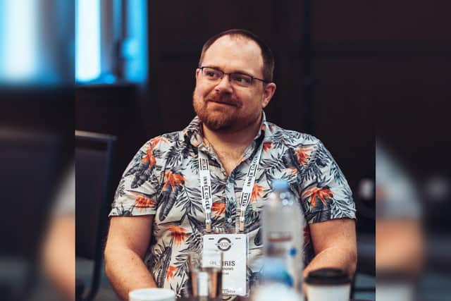 Chris Burrows, one of seven co-founders and acts as the company's Chief Technology Officer and Director of Operations. He lives and works in Bridlington.