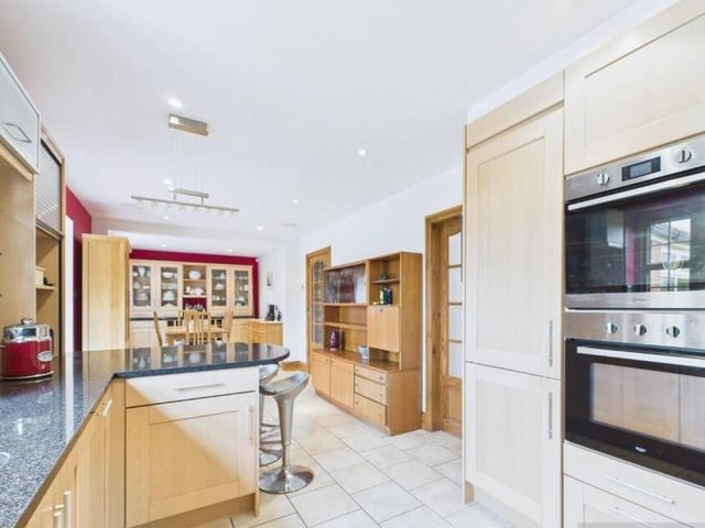 A modern and spacious kitchen with diner is the heart of the home.