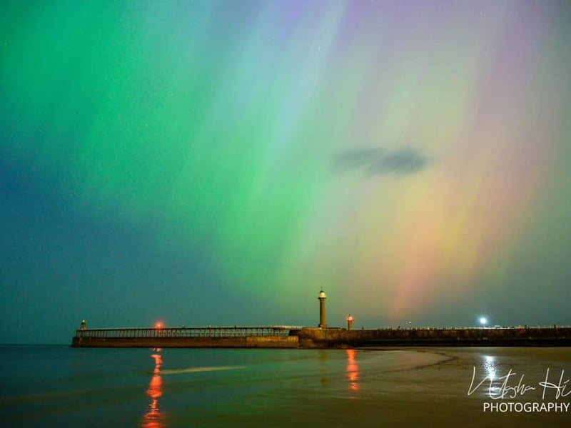 Natasha Hill captured these strong colours over Whitby pier ends.