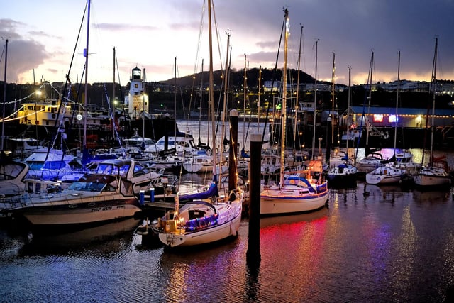 The harbour comes alive at night
