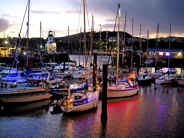 The harbour comes alive at night