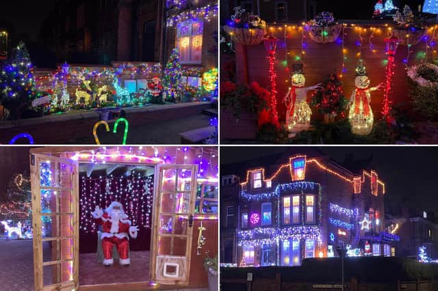 Christmas lights illuminate Princess Royal Terrace each year