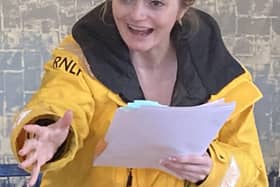 Rehearsals Underway. Eliza Shea plays Faith, a lifeboat crew member