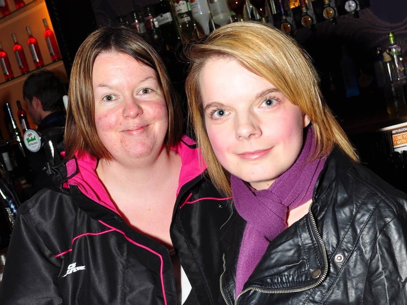 Laura and Nicola have a drink after going to the theatre!