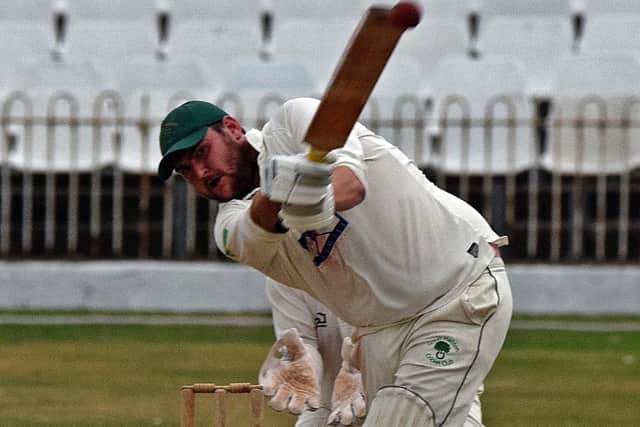 Jordan Allanby's 36no was in vain as Great Habton lost to Ebberston. Photo by Simon Dobson