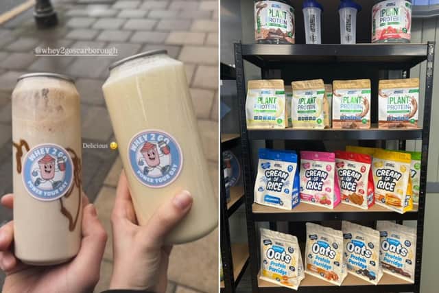 The shop serves protein-packed smoothies, shakes, and snacks alongside expertly brewed coffee.