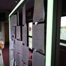 Enjoying the 'Letters to the Future' exhibition. Photo: Richard Ponter