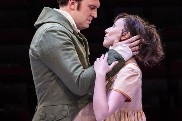 Rosa Hesmondhalgh as Elizabeth Bennet, and James Sheldon as Mr Darcy. Photo: Pamela Raith