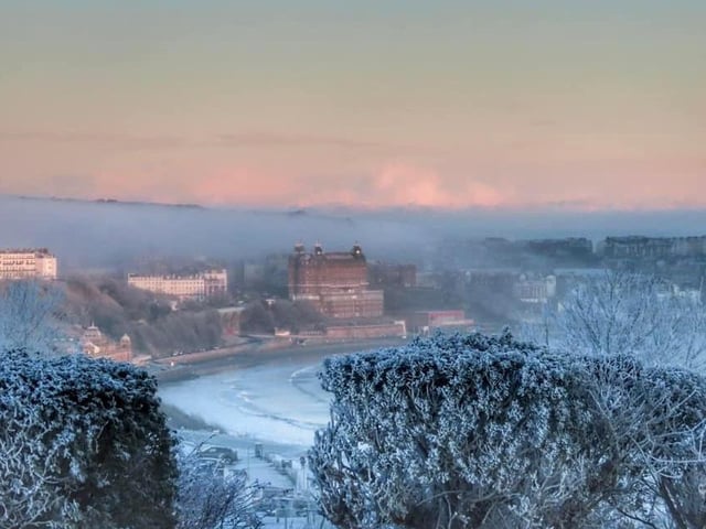 A snowy Scarborough.