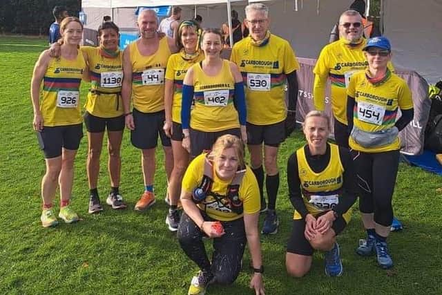 Scarborough Athletic Club runners at Humber Bridge Half Marathon