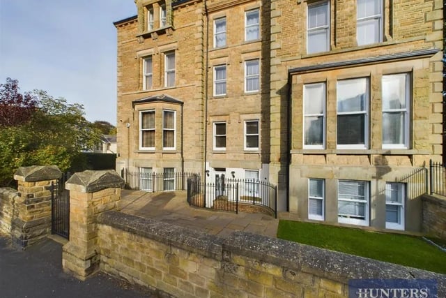 This two bedroom and two bathroom flat is for sale with Hunters with a guide price of £135,000.
