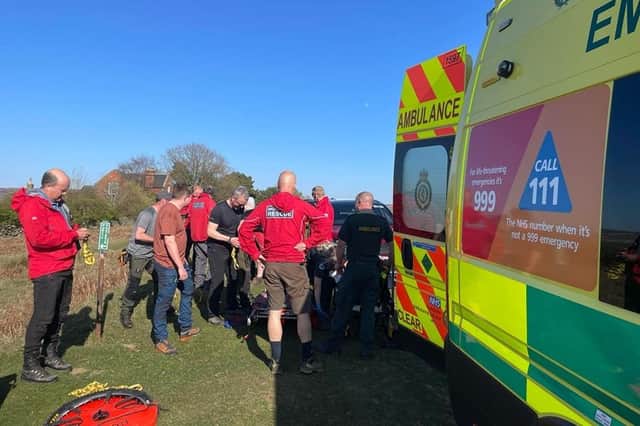 SMRT were called to assist a patient with a lower leg injury on Tuesday