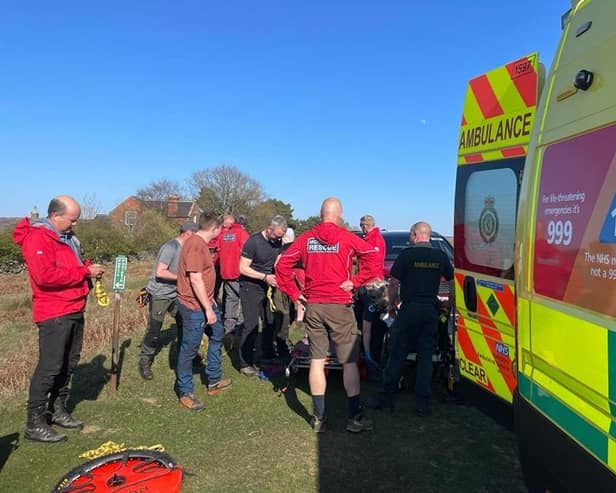 SMRT were called to assist a patient with a lower leg injury on Tuesday