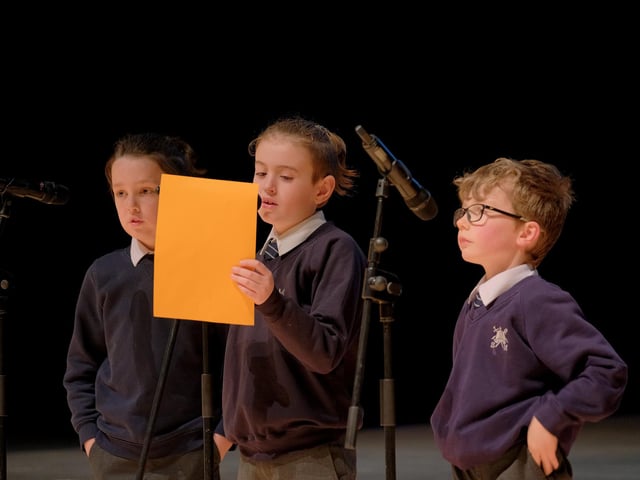 St Martins School pupils.