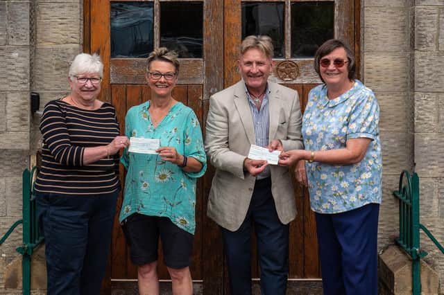 Dianne Whisker, Caroline Vodden, Rob Smith and Sue Mount at the cheque presentation - Photo: David Andrews