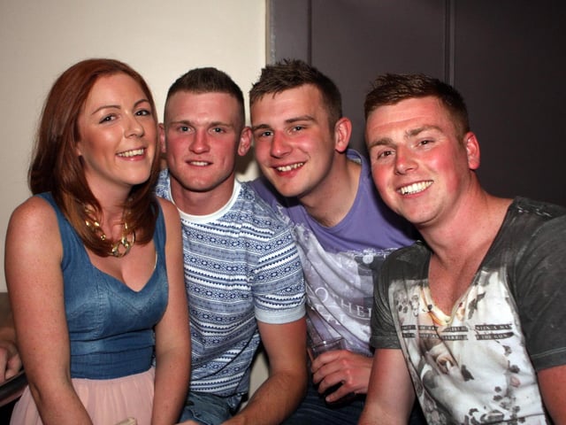 Sarah, Skinny, Jamie & Sam celebrating Skinnys birthday in Snowy's