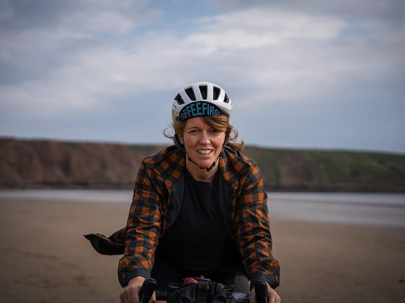 Jenny Graham at Filey beach