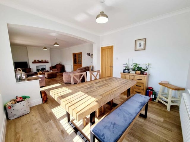 Open plan living, with flexible space.