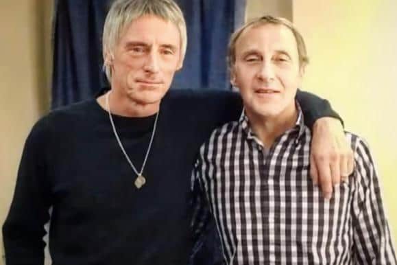 Steve Ellis with good friend and music legend Paul Weller.