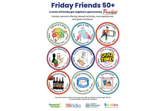 Friday Friends 50+ offers a mix of sessions for all interests