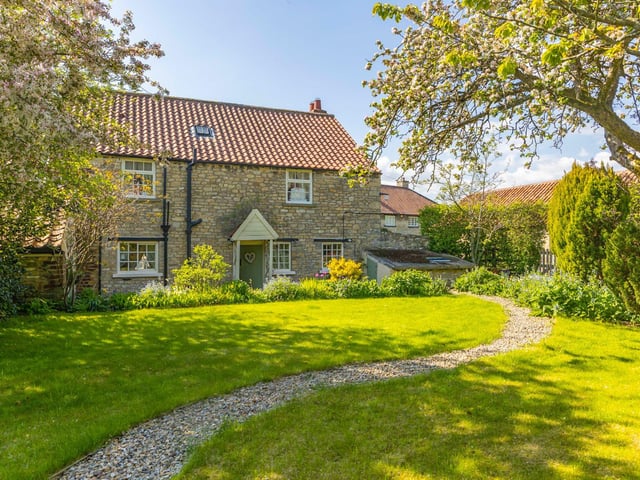 Established trees, flowers and shrubs privide colur and interest in the gardens.